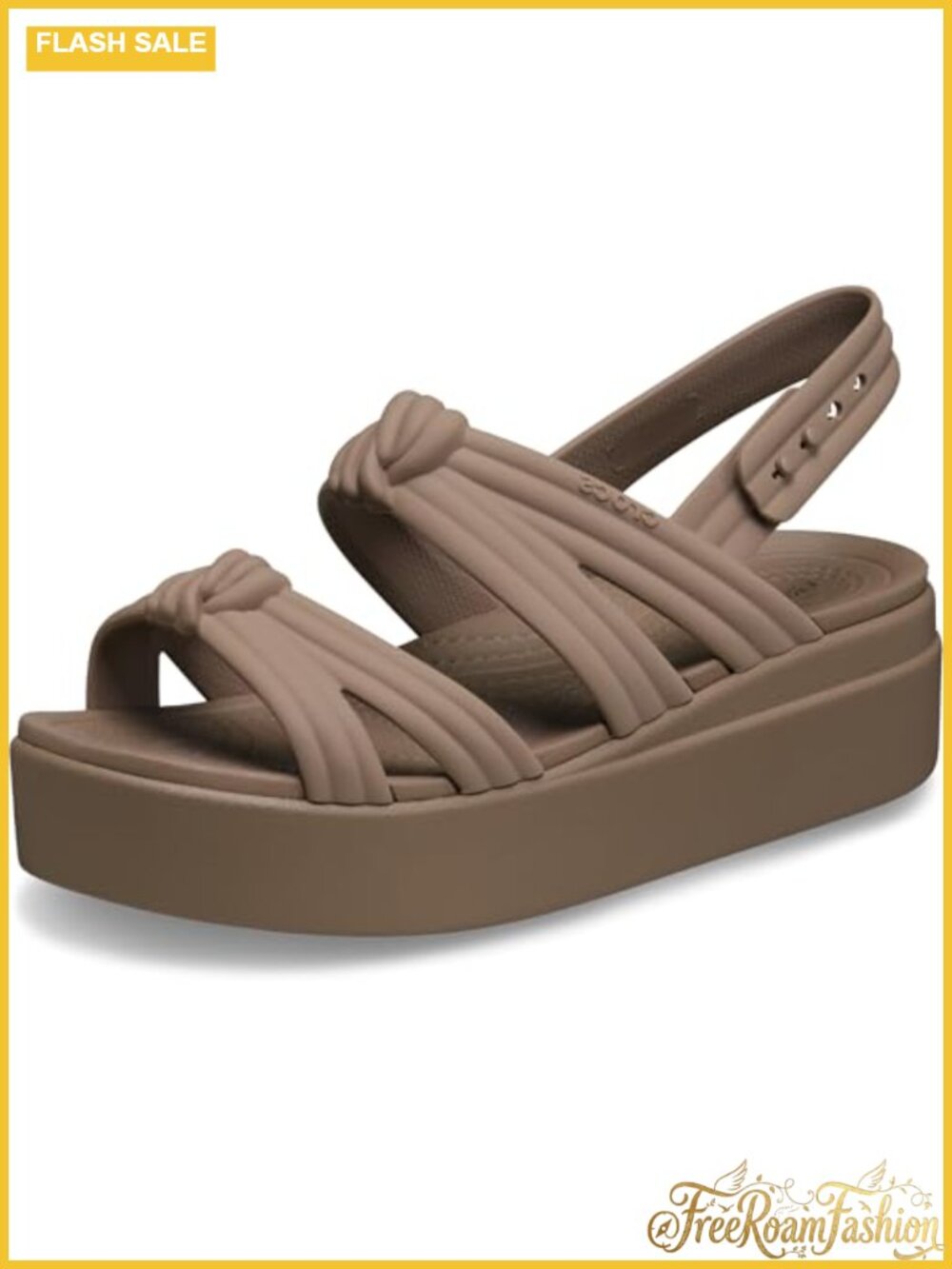Crocs Brooklyn Knot Low Wedge Platform Sandals